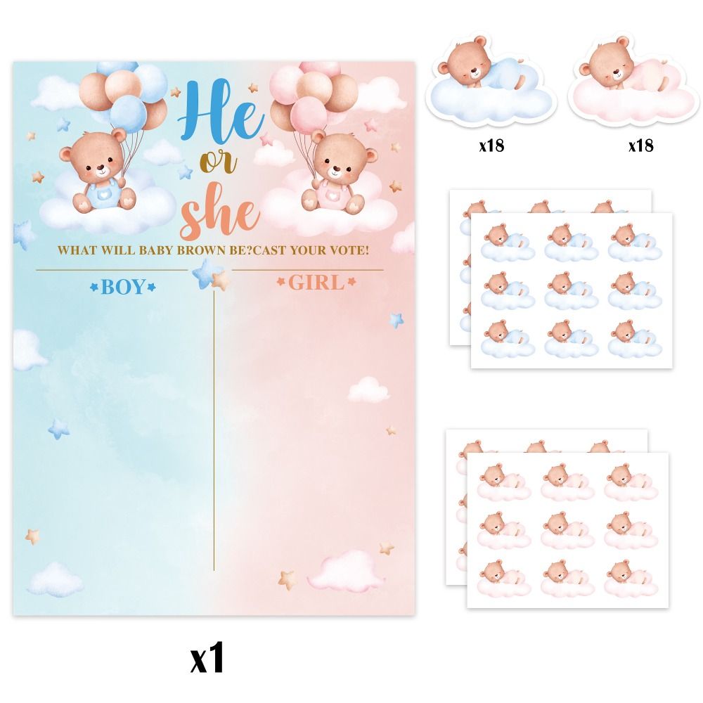 Board Game Impostor - With Stickers Gender Revealed Voting Game