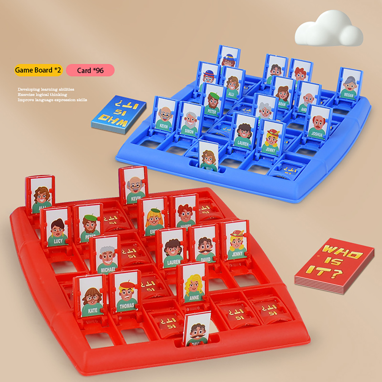 Board Game Name - Family Guessing Board Game Who Am