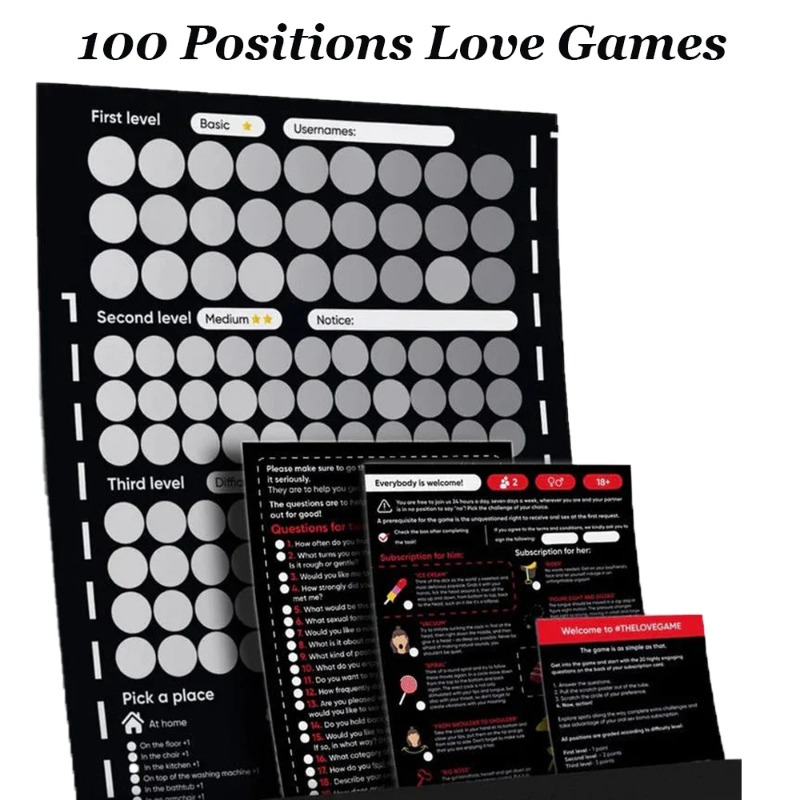 Board Game Impostor - 100 Sex Position Scratch Poster –