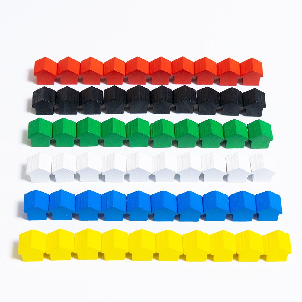 100Pcs Little House Meeples, 1 – Board Game Impostor Bewertung und Preis