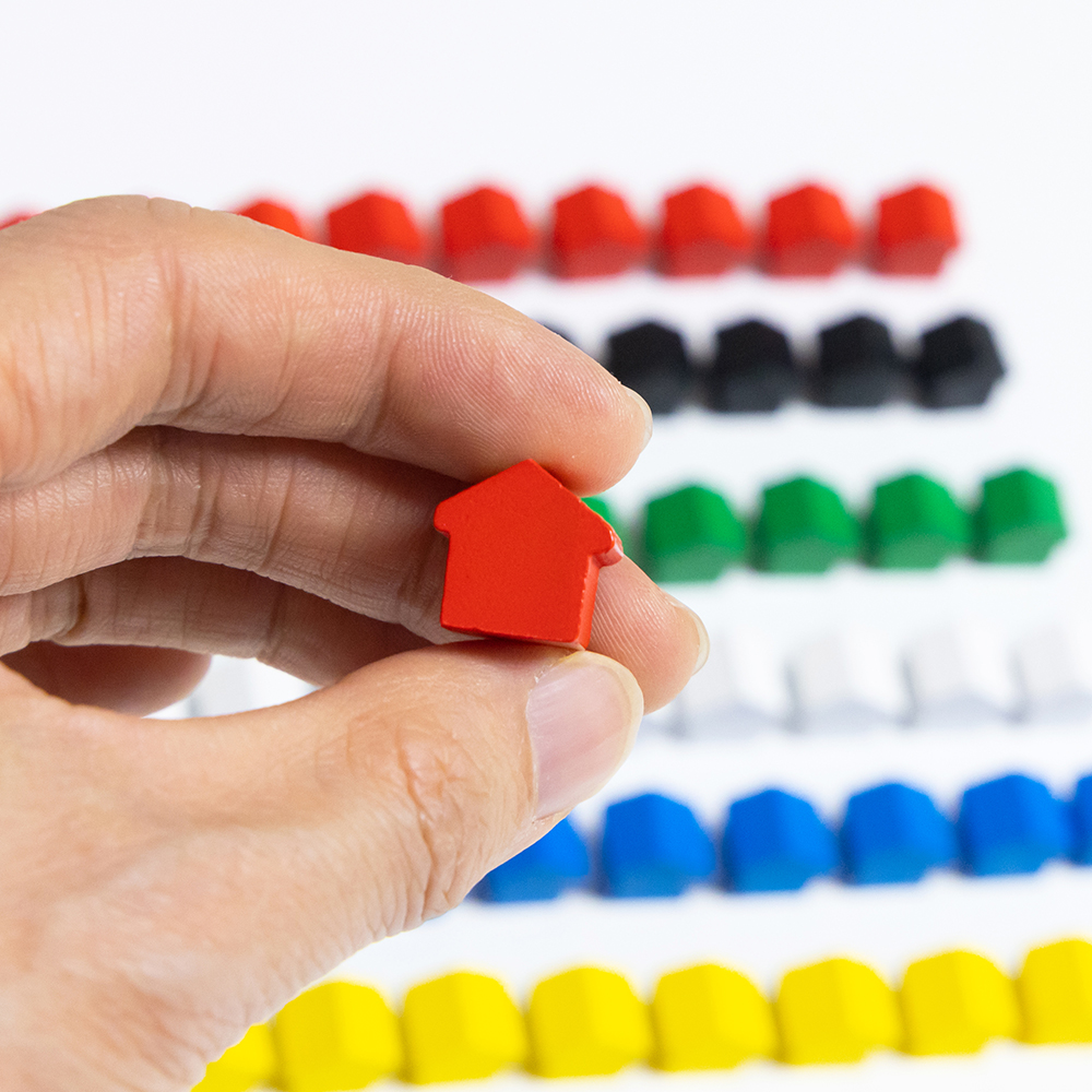 100Pcs Little House Meeples, 1 – Board Game Impostor Bewertung und Preis