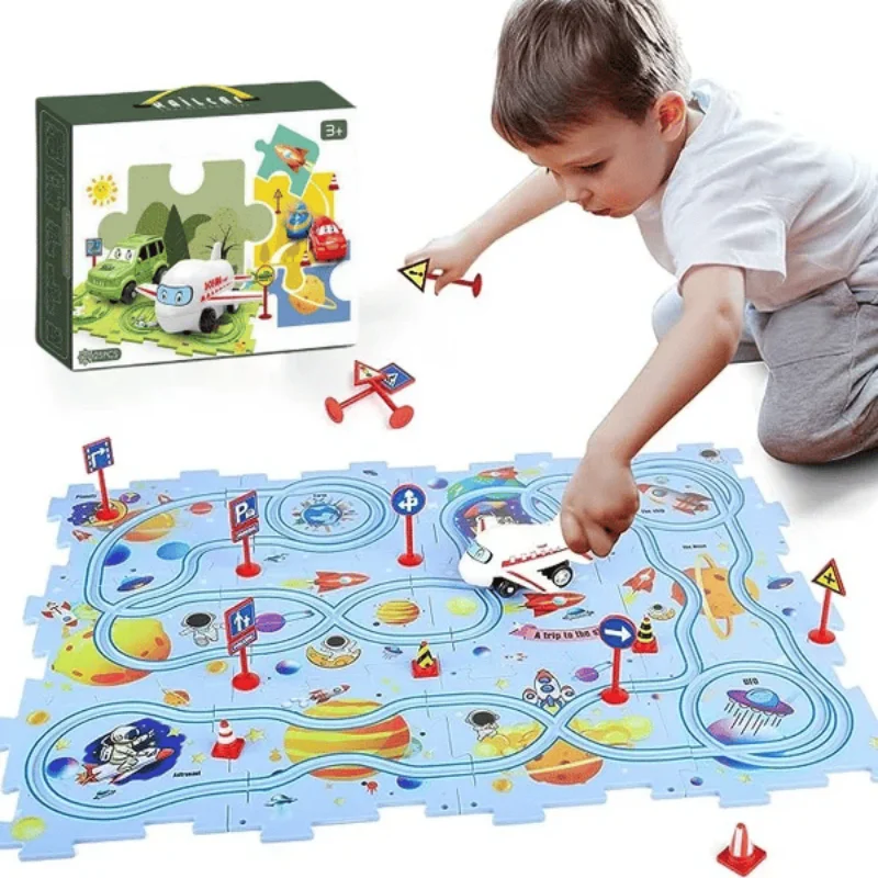 Children's Educational Puzzle  – Board Game Race Track Bewertung und Preis