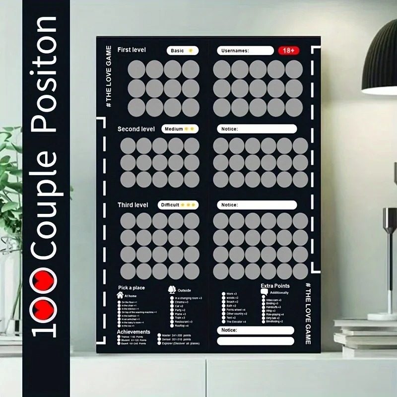 100 Sex Position Scratch Poste – Board Game Impostor Bewertung und Preis