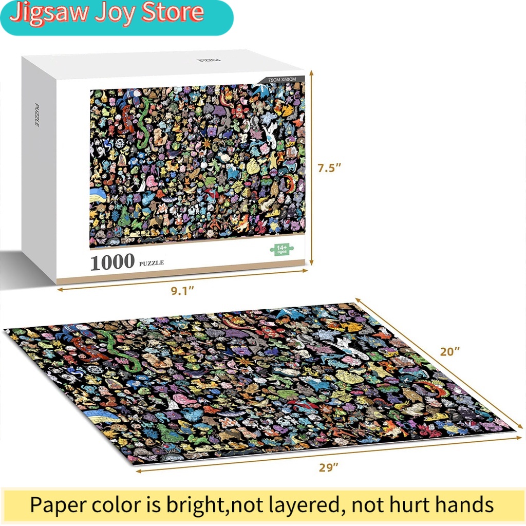 Pokémon Collage Anime High Qua – Jigsaw Puzzle Adult Bewertung und Preis