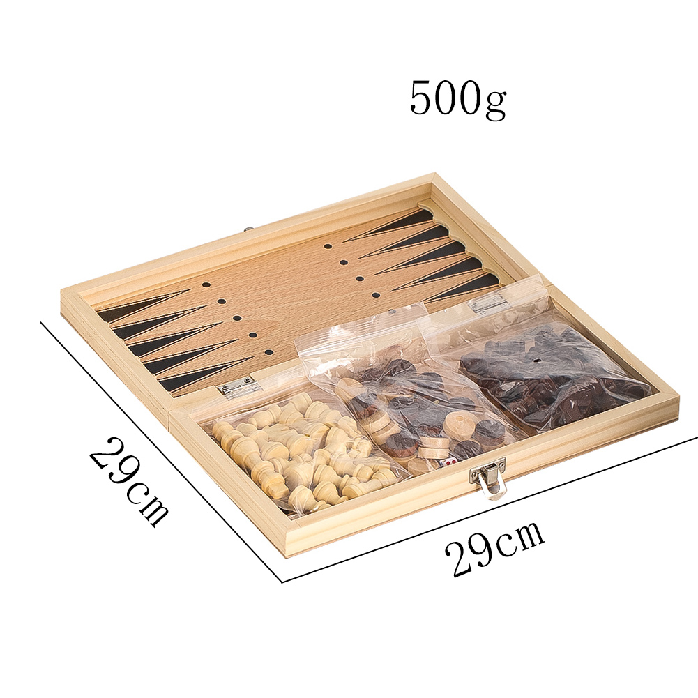 Wooden 3-in-1 Checkers Backgam – Board Game Zenith Bewertung und Preis