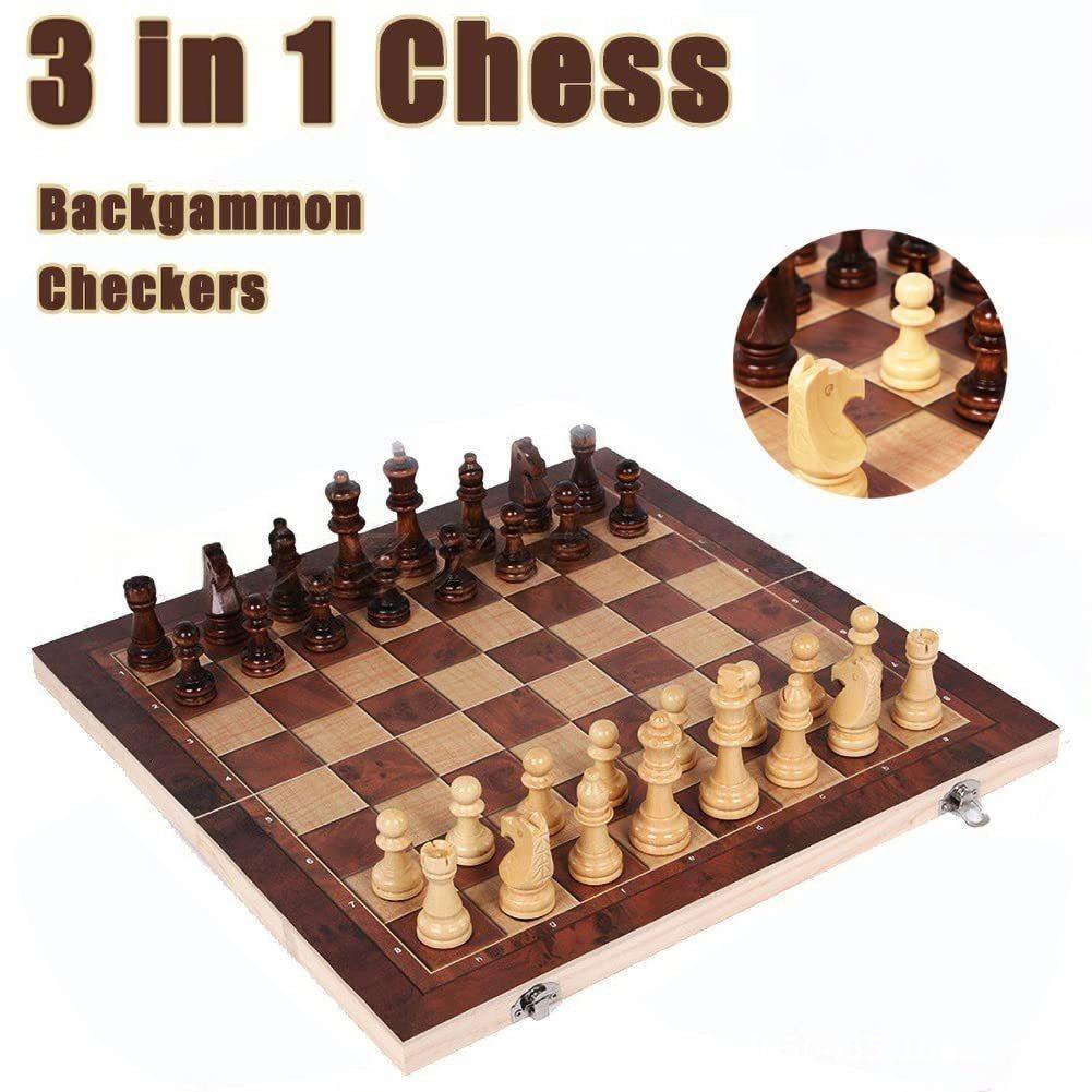 3 in 1 Wooden Chess Backgammon – Board Game Zenith Bewertung und Preis