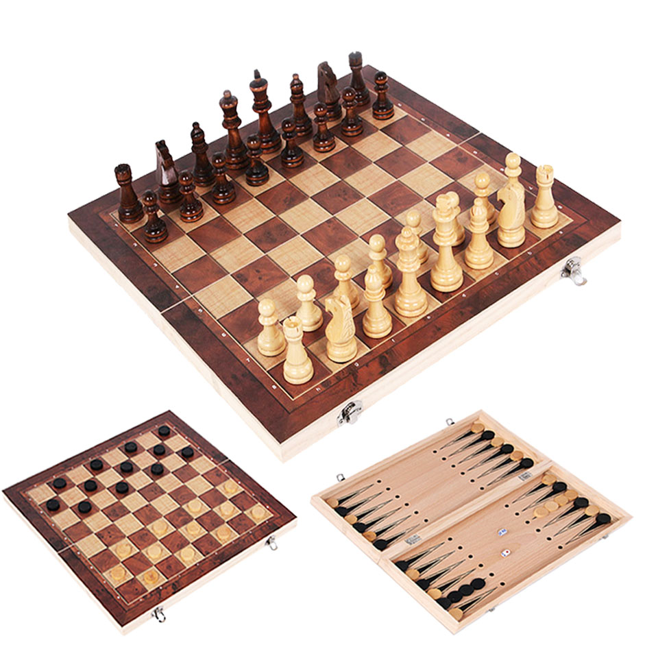 3 in 1 Wooden Chess Backgammon – Board Game Zenith Bewertung und Preis